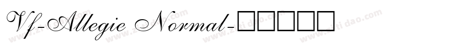 Vf-Allegie Normal字体转换